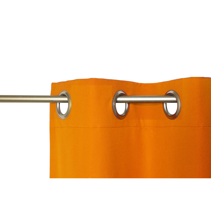 Eisenhauer Cotton Room Darkening Curtain Single Panel, 130cm Width x 175cm Drop, Orange