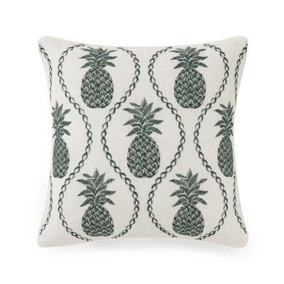 Tommy Bahama Golden Pineapple Green Throw Pillow