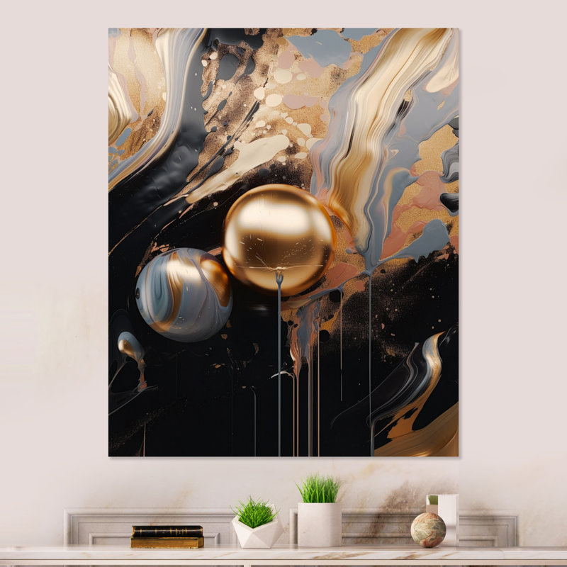Décoration murale Kampbell Kampbell Marble Mirage III, H 40 po x l 30 po x P 1 po