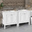 Ensemble de meuble-lavabo 60 po avec lavabo double 60 po, lavabo en céramique, portes à fermeture en douceur avec tablette-2119426407