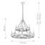 Schirado 15 - Light Waggon Wheel Chandelier