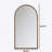 Iron Arch Retro Full Length Mirror With Supporting Feet, For Living Room, Bedroom (Gold)-734602049