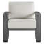 Fauteuil club d'extérieur en aluminium avec coussins-1176461684