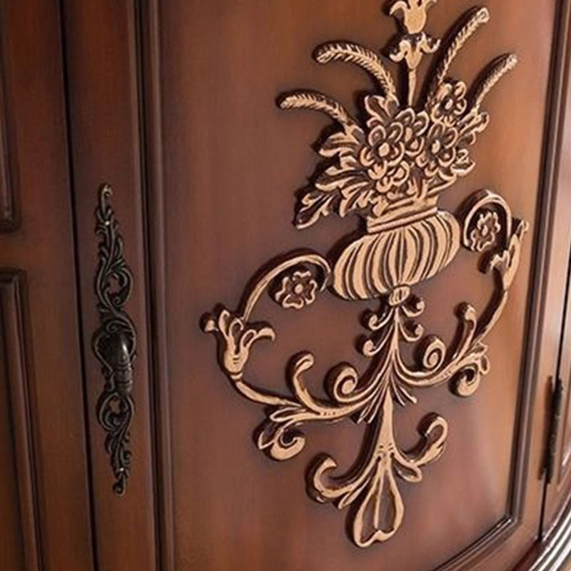 Armoire d'angle en bois manufacturé
