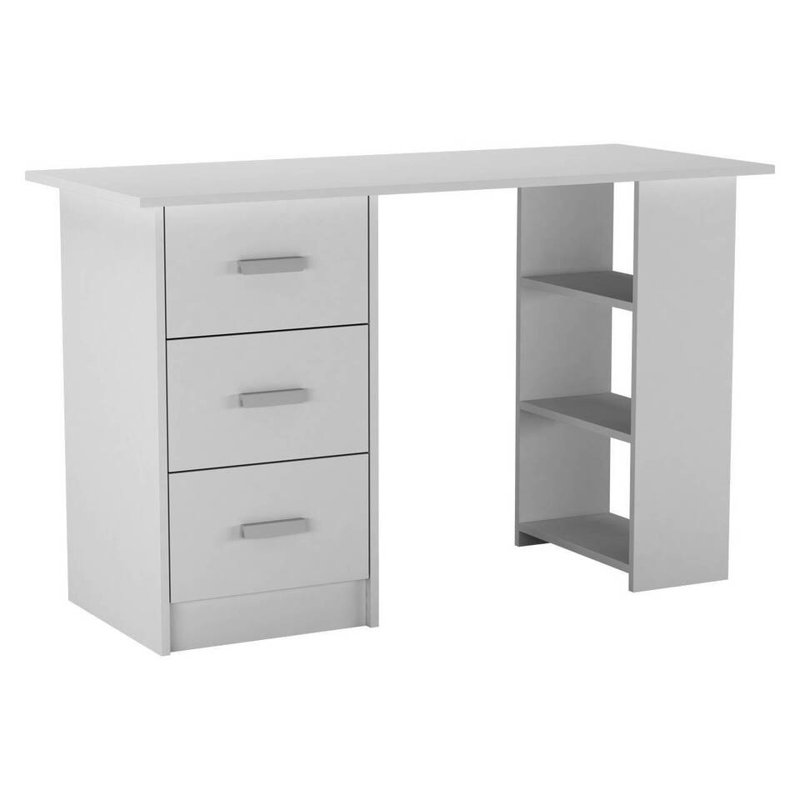 Sonnette Rectangle 49cm L Computer Table, White