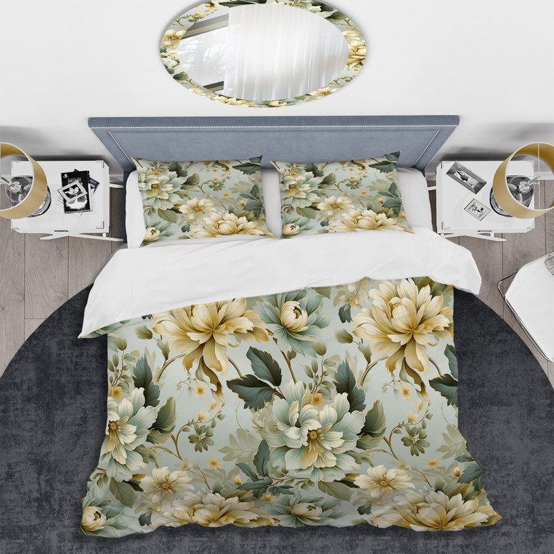 Ensemble de housse de couette Neo Victorian Fusion Victorian, Housse de couette simple + 1 taie décorative stan