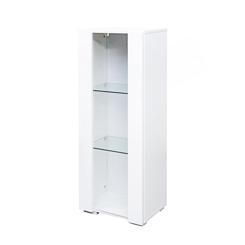 Armoire décorative, armoire de rangement avec lampe à bande en aluminium