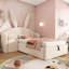 HugBunny Single Kids Bed Frame with Storage and Nightstand, Children beds-2058688384