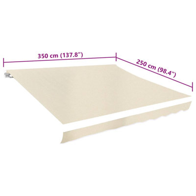 Toile de remplacement pour auvent d'extérieur
