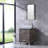 Broumov 24'' Single Bathroom Vanity with Glass Top