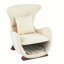 Chaise d'appoint moderne en polyester avec espace pour animaux de compagnie / rangement - capacité de 330 lb, chaise longue de salon, conception élégante et durable-1353153849
