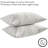 Charcoal Infused Set Of 2 Bed Pillows With Soft Knit Cover For Back