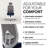 HON Altern Mesh Mid Back Task Chair, White Frame, Indigo-118913960-118913957
