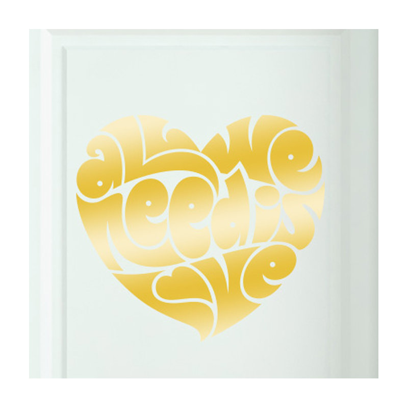 Wall Decal, Shiny Gold