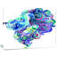 « blue lion abstract art », impression-21971592-35123655