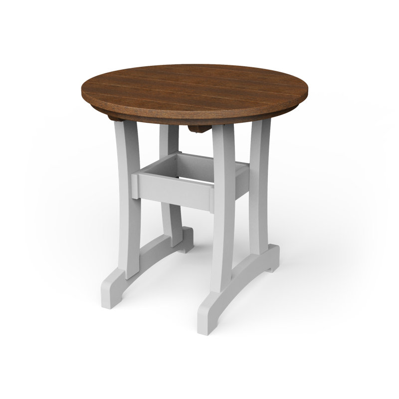 Table de salle à manger Stella, Acajou / blanc, H 30 po x l 30 po x P 30 po