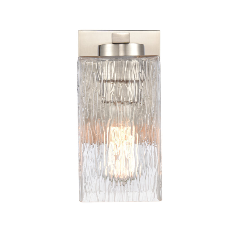 Éclairage de coiffeuse à intensité variable Baring, Nickel satiné, Incandescent