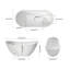 Baignoire de trempage autoportante en acrylique 60 po Fslefay