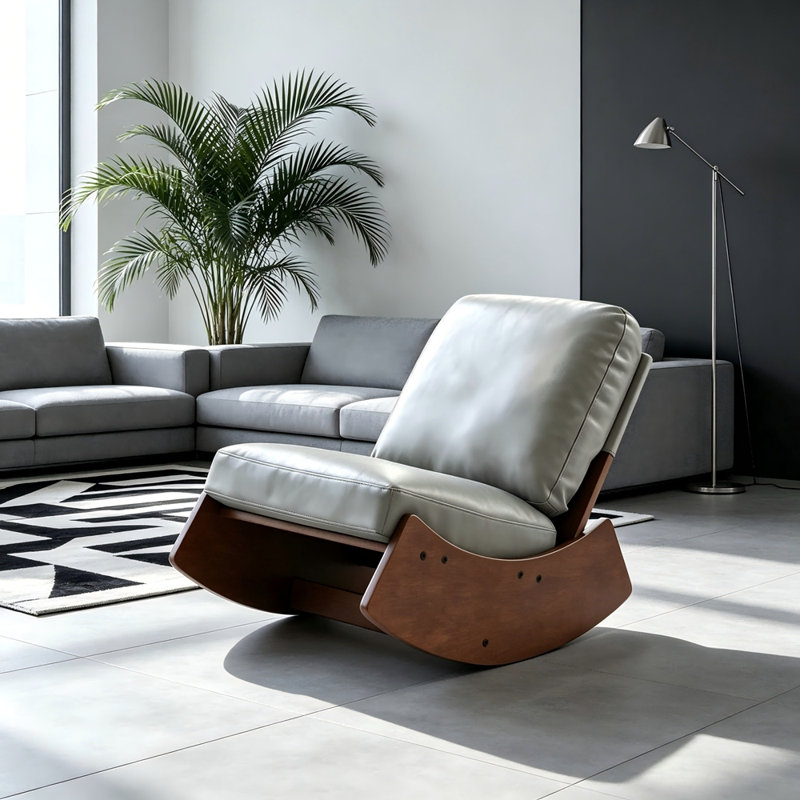 Chaise berçante confortable, Blue
