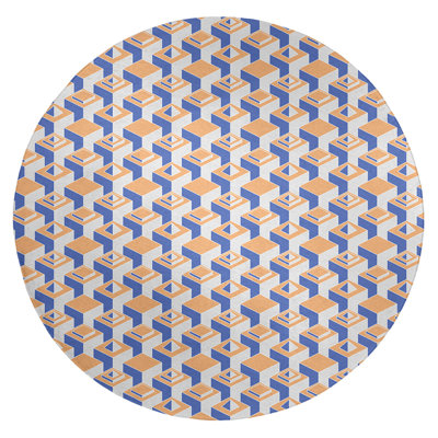 Chenille Geometric Indoor Rug