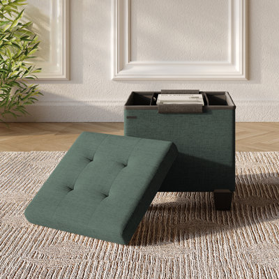 Banc de rangement avec repose-pieds Vérrant