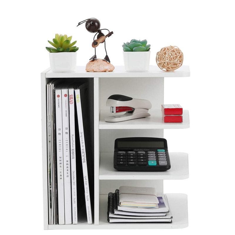 Kleban Wood Magazine Holder, White