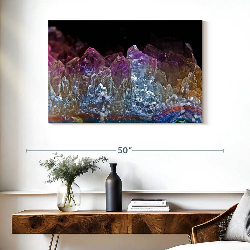Alvord Amethyst Crystals, 26" H x 39" W
