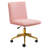 Modern Velvet Office Task Chair, Armless Swivel Computer Desk Chair for Home Office-721150933