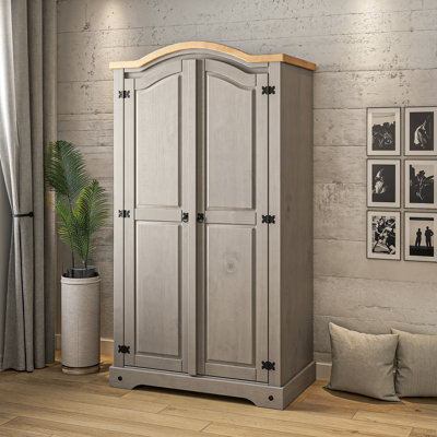 Tilburg 2 Door Solid Wood Wardrobe