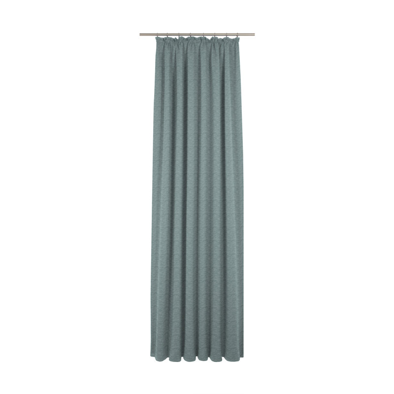 Beloit Pinch Pleat Room Darkening Curtain, 270cm Width x 225cm Drop, Light blue