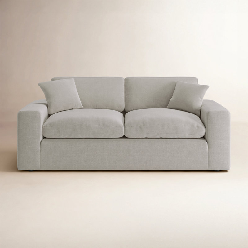 Asher Upholstered 82'' Sofa, Effie Linen Performance