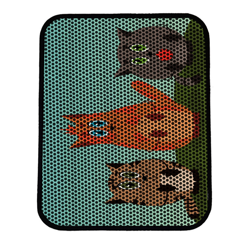 Tapis pour litière de qualité supérieure, 18 po x 24 po | 50% PVC / 50% polyester, lavable à la machine et passer l'aspirateur | Conception durable et facile à nettoyer pour les propriétaires d'animaux de compagnie | Protégez vos planchers des dégâts de la litière