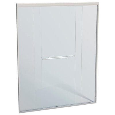 KISRAIS 44-48 In. W X 72 In. H Double Sliding Shower Door, Semi-Frameless Bypass Bathroom Sliding Door With 1/4" (6Mm) Tempered Glass For Walk-In Shower