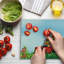 Ambesonne Zoo Cutting Board Large Size Cartoon Wildlife Animals Multicolor