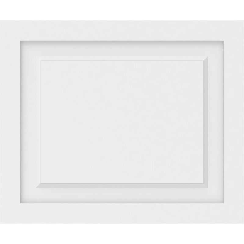 Panneau mural Harrison 3D en blanc, H 20 po x l 24 po x P 0,63 po