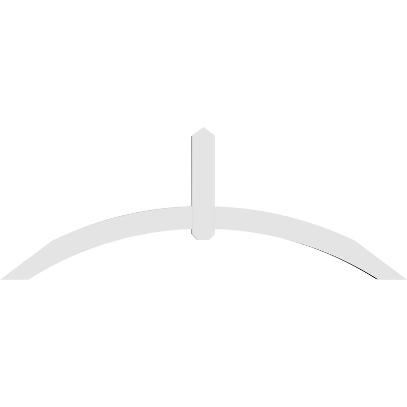 Support pour pignon en PVC Archdale, H 27 po x l 72 po (pas 9/12), P 4 po x F 4 po