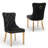 Dining Table Set,  24" Round Dining Table And 2 Velvet Dining Chairs With Gold-plated Legs-737608189-737608191