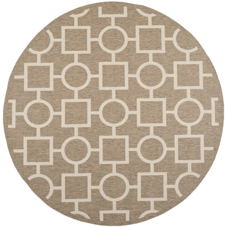 Arneshia Geometric Brown/Tan Area Rug