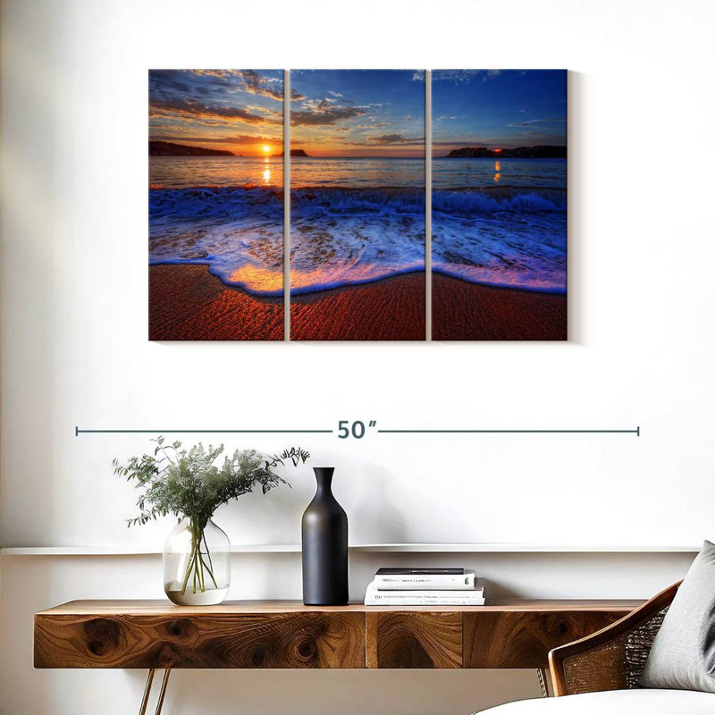 Gillard Sunset Waves, 24" H x 38" W