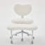 Fauteuil de méditation artificiel en poils de lapin plus, fauteuil à pattes croisées avec roulettes, fauteuil TDAH, fauteuil de bureau Criss-1705847752