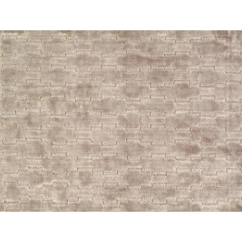 Tapis crème / beige en coton / laine à motif géométrique fait à la main 9 pi 4 po x 6 pi 1 po