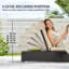 196cm Long Single Chaise with Cushions