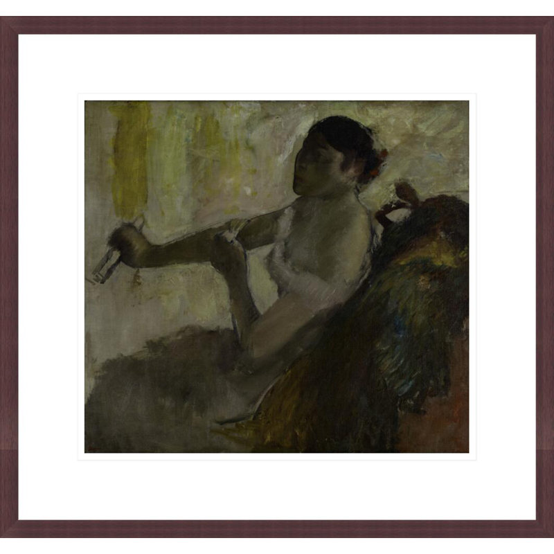 Portrait de Mlle Rose Caron par Edgar Degas, H 17,75 po x l 18,84 po
