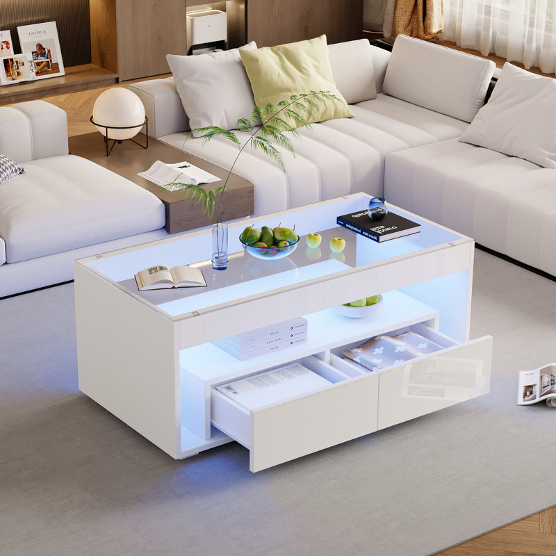 Four Leg Coffee Table with Storage