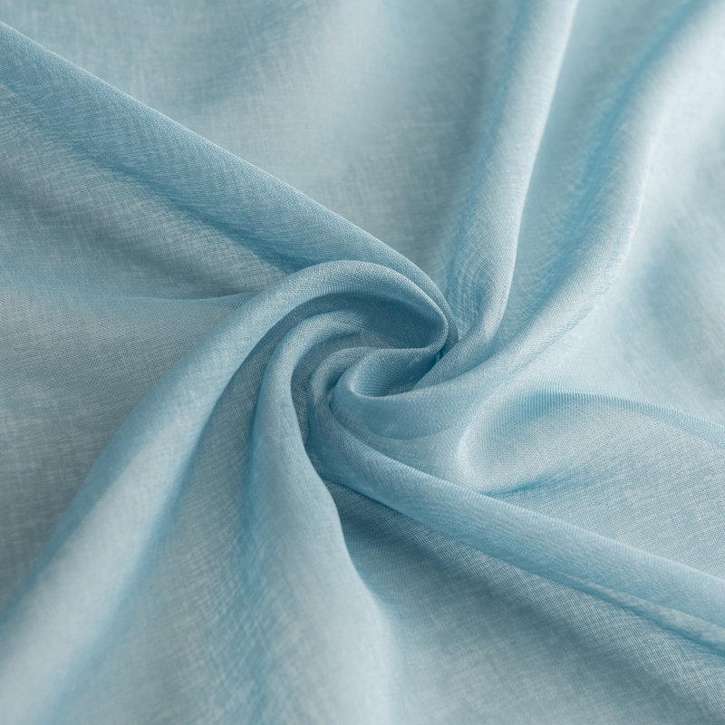 Chapple Sheer Curtains / Drapes Pair, Blue Haze, 52" L x 96" W