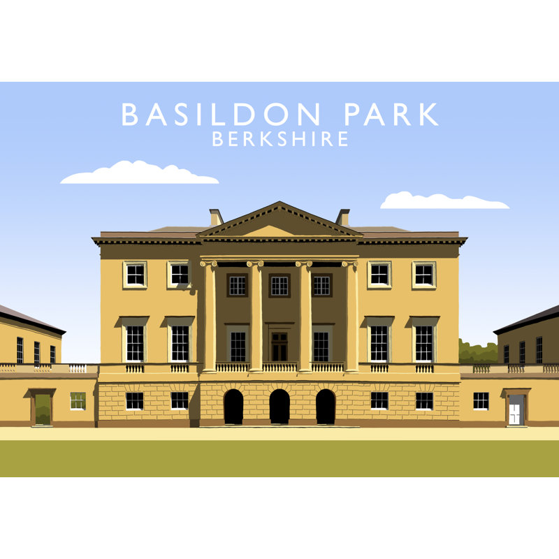 Basildon Park 1 Piece Wall Art, 40 cm H x 50 cm W x 1 cm D, No Frame