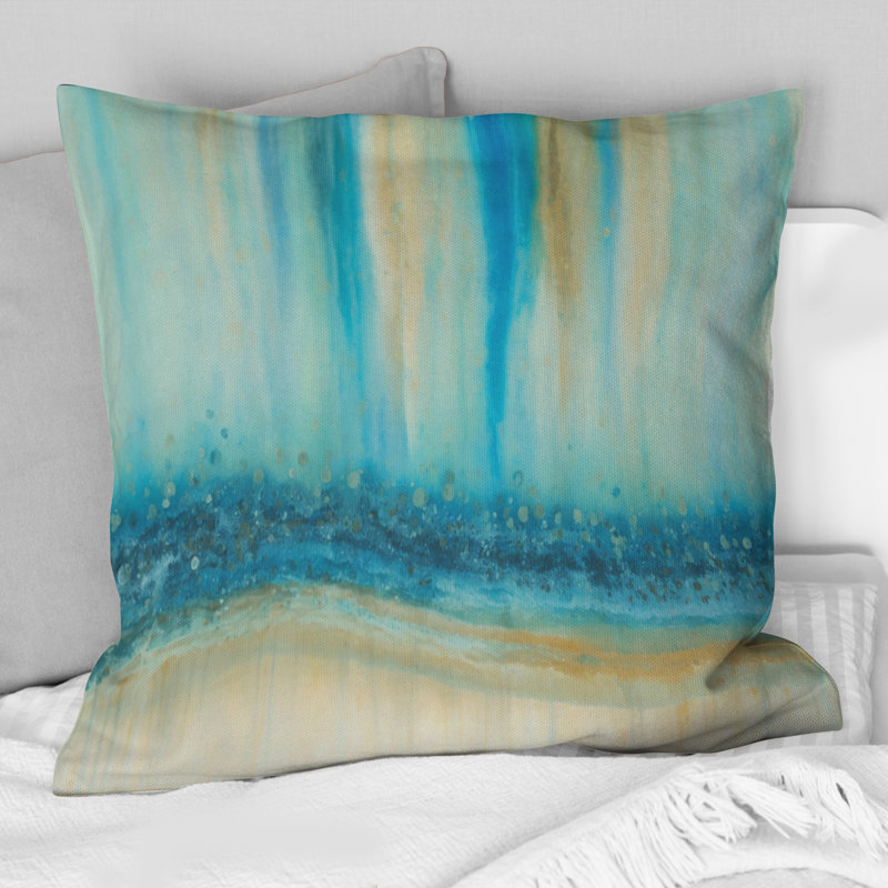 Coussin The Awakening Of Dawn - imprimé abstrait à l'encre liquide