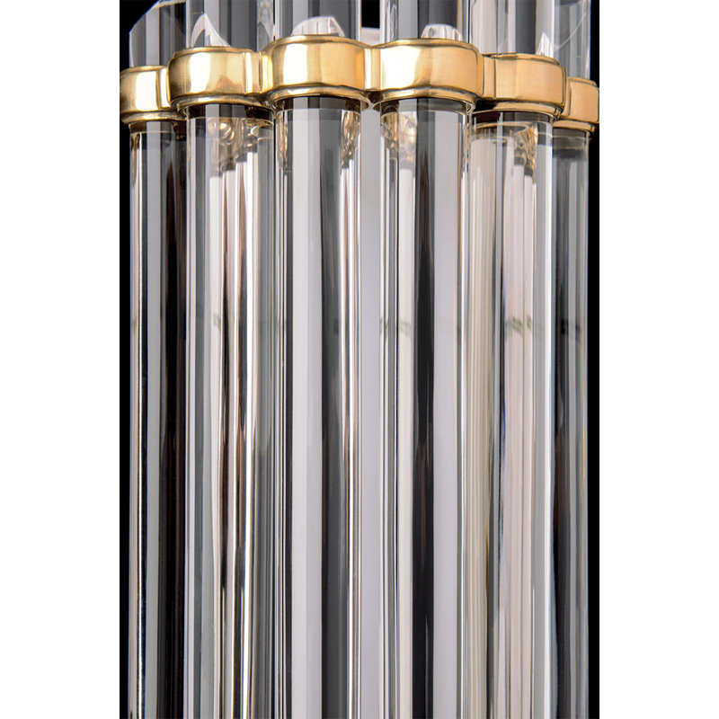 Albion 14-Light LED Bath Bar, Aged Brass