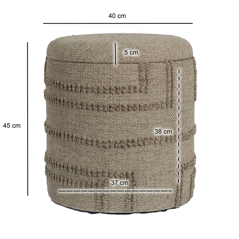 Manufactured Wood Accent Stool