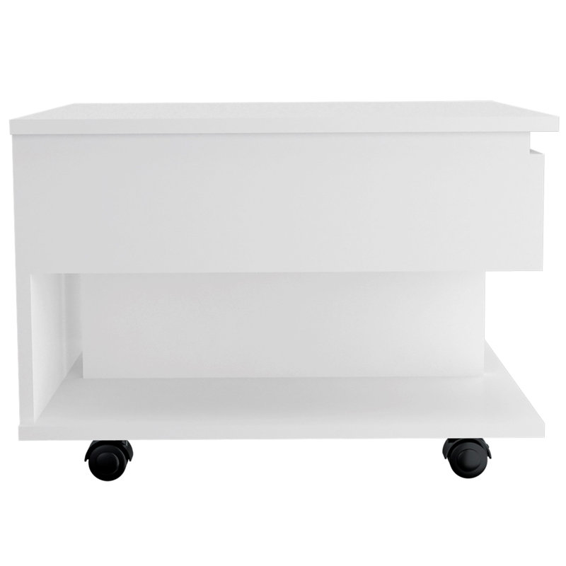 Nandan Lift Top Coffee Table with Storage, White